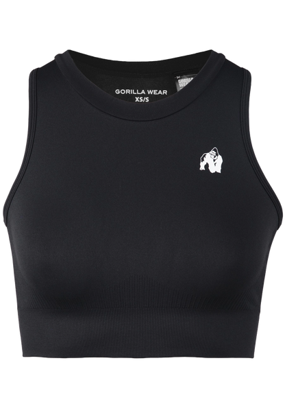Gorilla Wear Olivia Seamless Crop Top, svart
