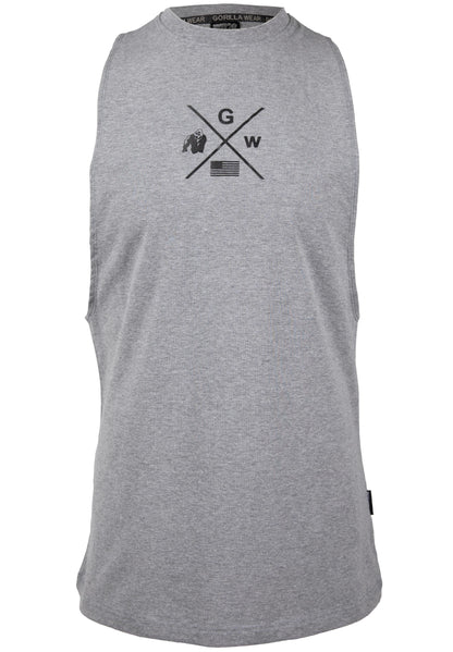 Gorilla Wear Cisco Drop Armhole Tank Top, grå/svart