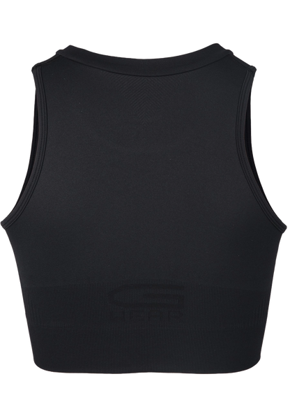 Gorilla Wear Olivia Seamless Crop Top, svart