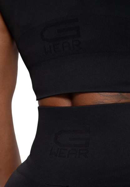 Gorilla Wear Olivia Seamless Crop Top, svart
