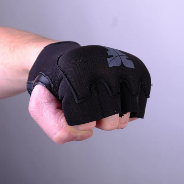 Fighter Strap Gel Handbindor - svart, FGW-001BB