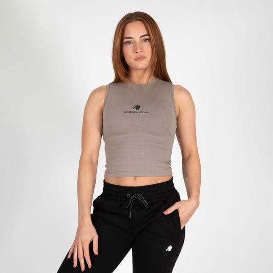 Gorilla Wear-Livonia Crop Top, beige