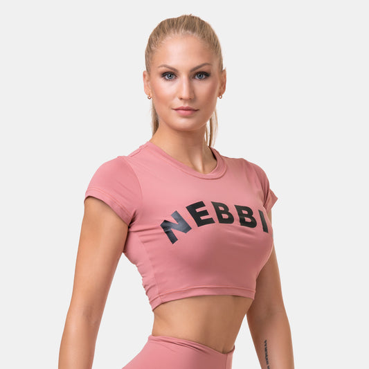 NEBBIA Sporty Crop Top, rosa