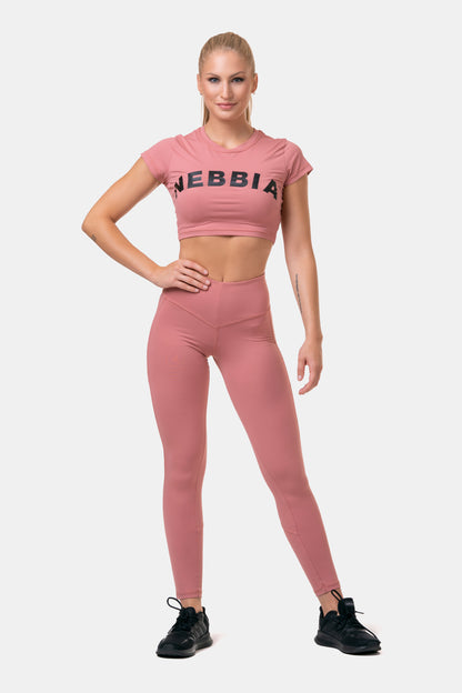 NEBBIA Sporty Crop Top, rosa