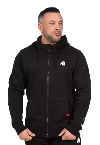 Gorilla Wear- Leon Zipped Hoodie, svart