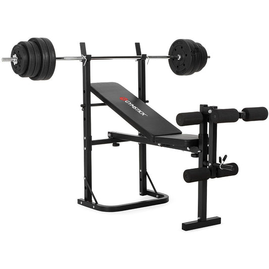 GYMSTICK Weight Bench with 40kg Set