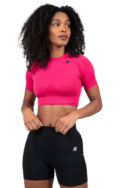 Gorilla Wear Whitney Seamless Crop Top, rosa