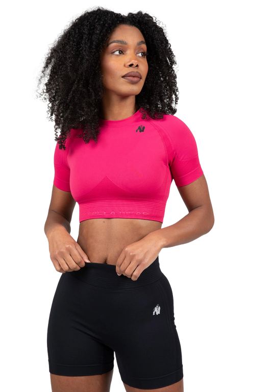 Gorilla Wear Whitney Seamless Crop Top, rosa