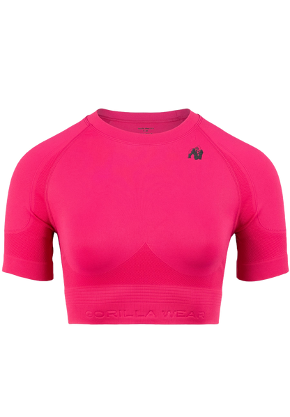 Gorilla Wear Whitney Seamless Crop Top, rosa