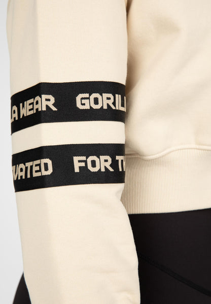 Gorilla Wear Tracey Cropped Hoodie, beige
