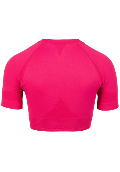Gorilla Wear Whitney Seamless Crop Top, rosa