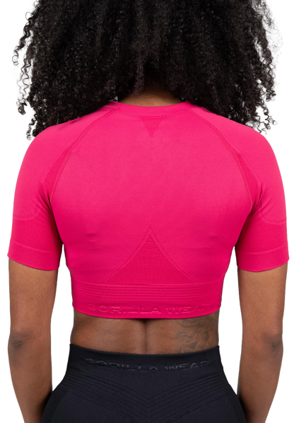 Gorilla Wear Whitney Seamless Crop Top, rosa
