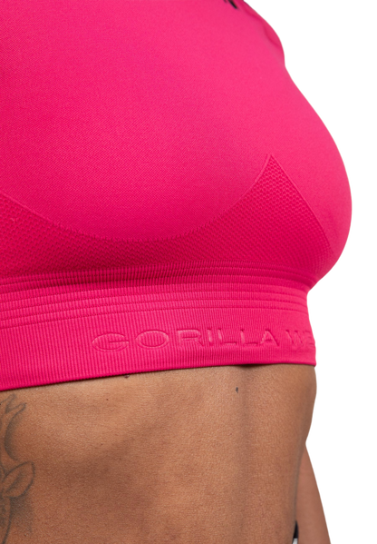 Gorilla Wear Whitney Seamless Crop Top, rosa