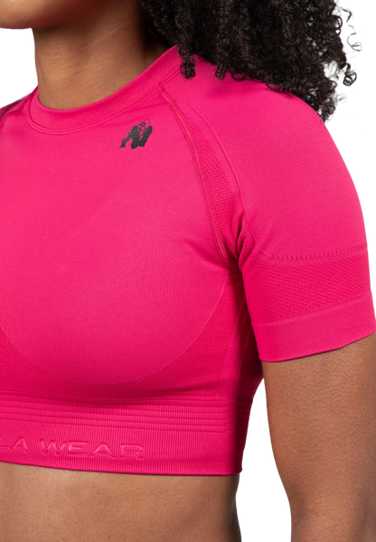 Gorilla Wear Whitney Seamless Crop Top, rosa