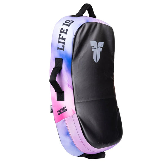 Fighter Kicking Shield - MULTI GRIP - Life is a Fight - rosa