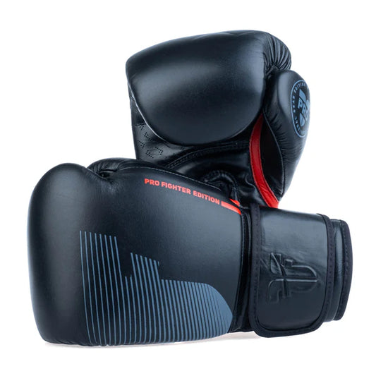Fighter Boxing Gloves Pro - svarta, FBG-PRO-002