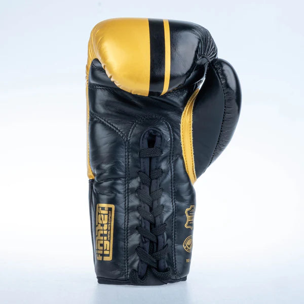 Fighter Boxing Gloves Competition - svart/guld, FBGF-002GL