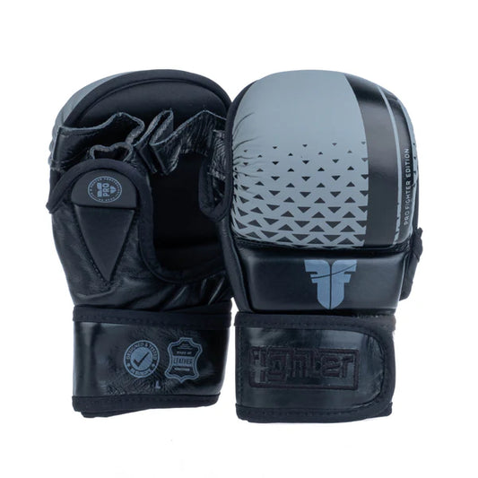 Fighter MMA Gloves Pro - svart/grå FMGL-PRO-002
