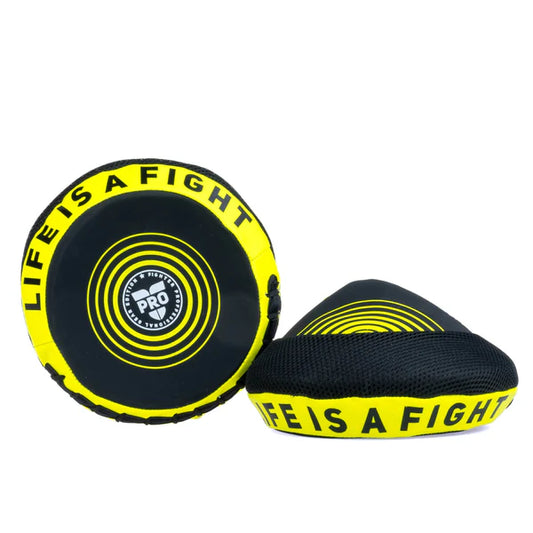 Fighter Round Shield Pro Small - svart/neon