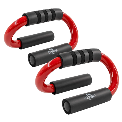 C.P. Sports: Push Up Bars Premium (par), svart/röd