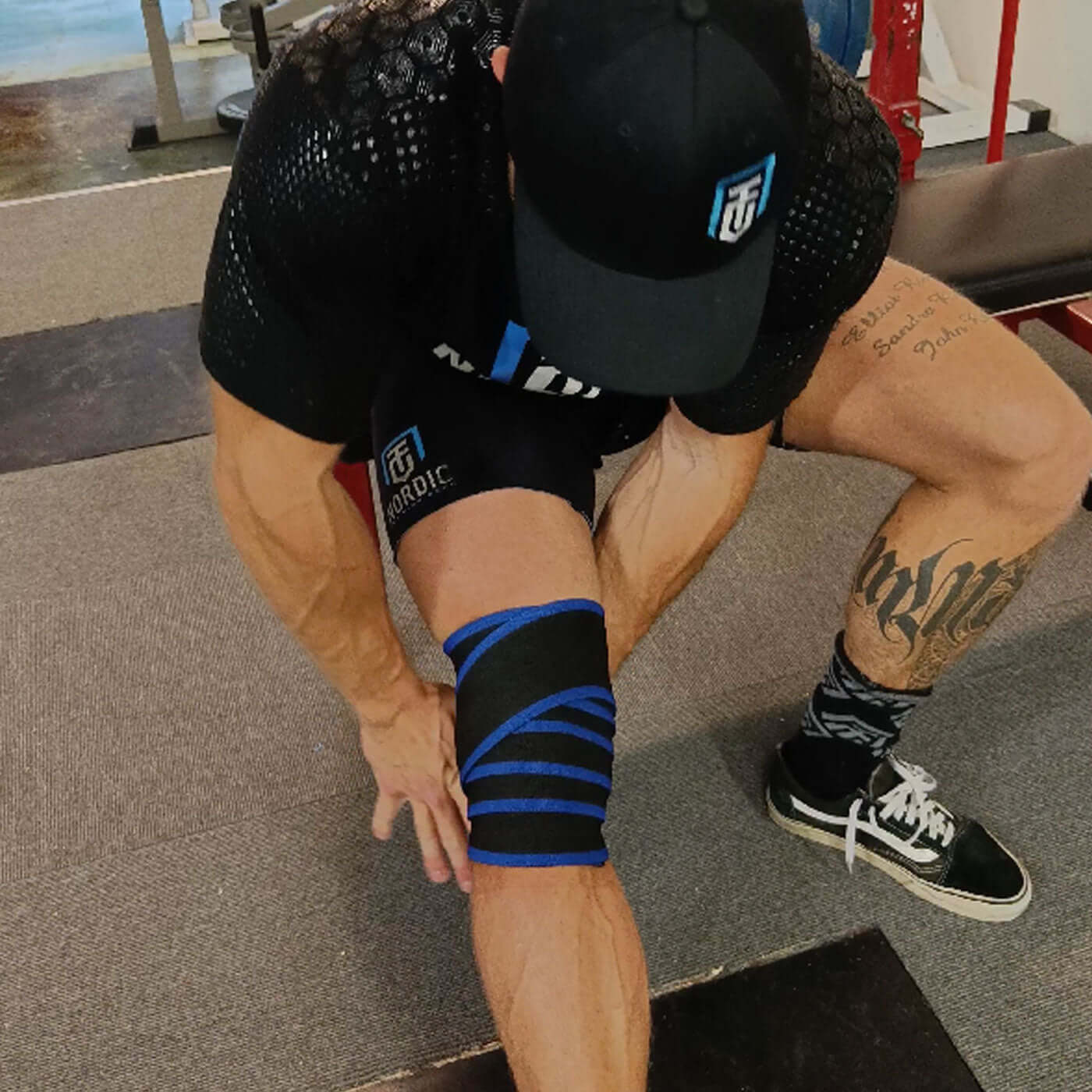 Nordic Training Gear Knee Wraps- Blå 3M