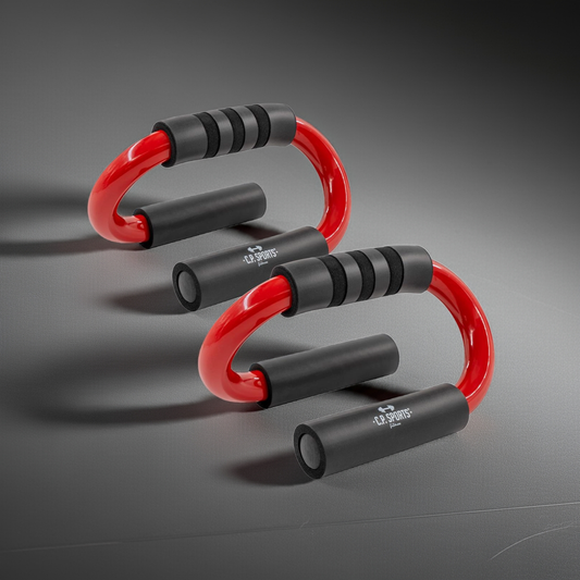 C.P. Sports: Push Up Bars Premium (par), svart/röd