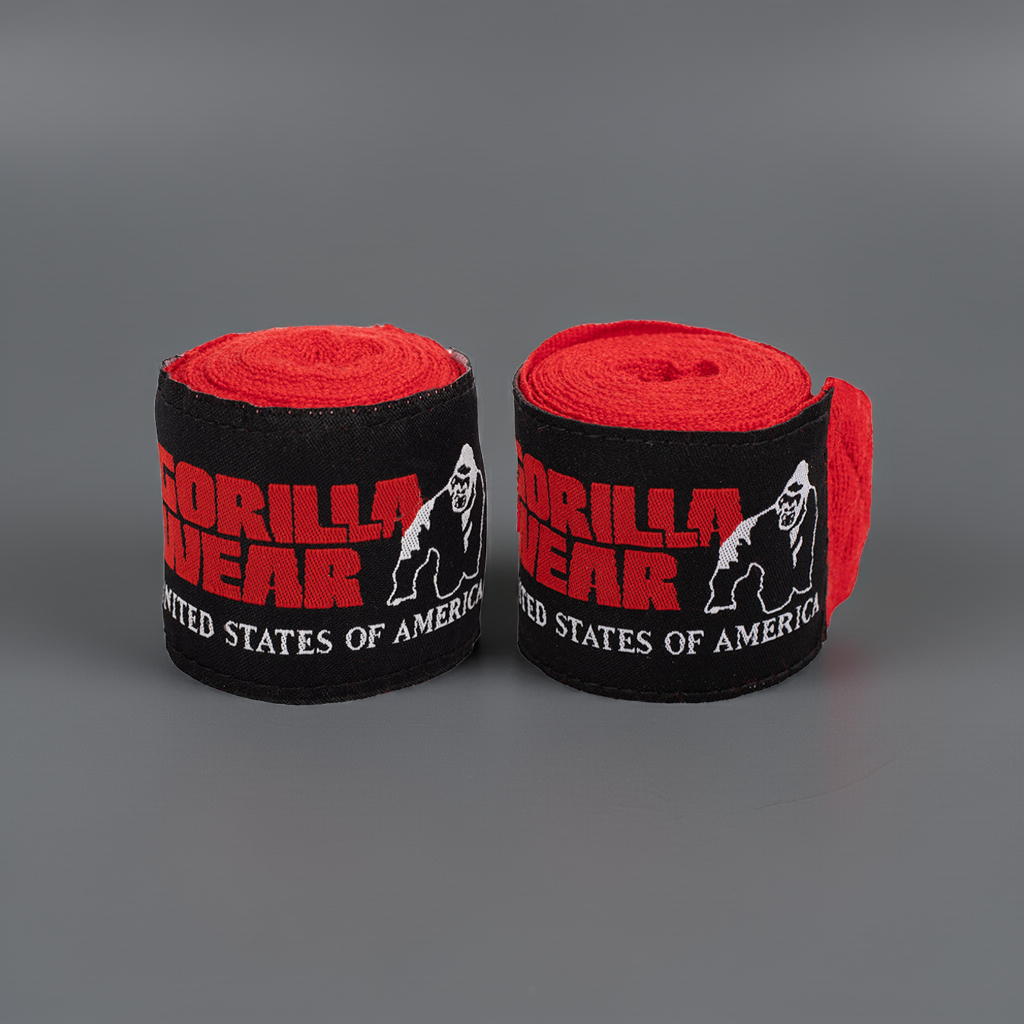 Gorilla Wear Boxing Hand Wraps, röd
