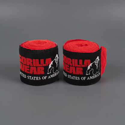 Gorilla Wear Boxing Hand Wraps, röd