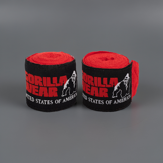 Gorilla Wear Boxing Hand Wraps, röd