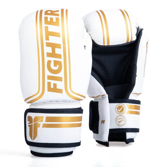 Fighter Open Gloves Randig - SGP-utgåva - vit/guld