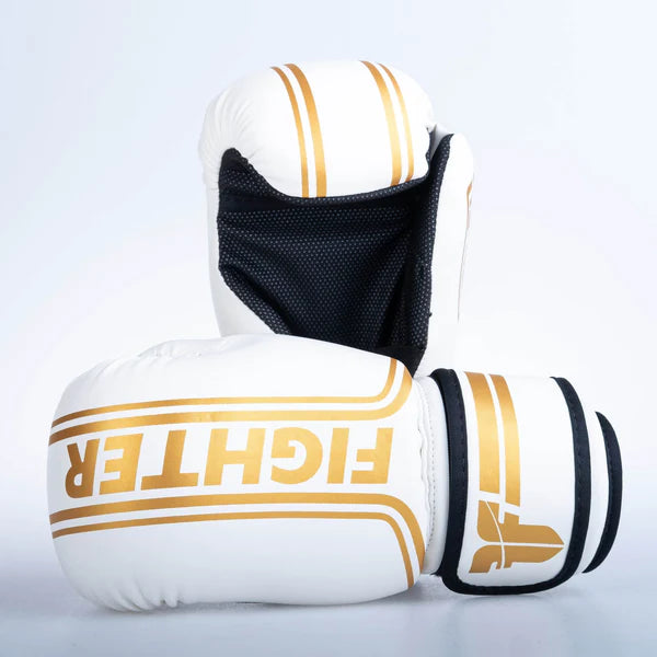 Fighter Open Gloves Randig - SGP-utgåva - vit/guld