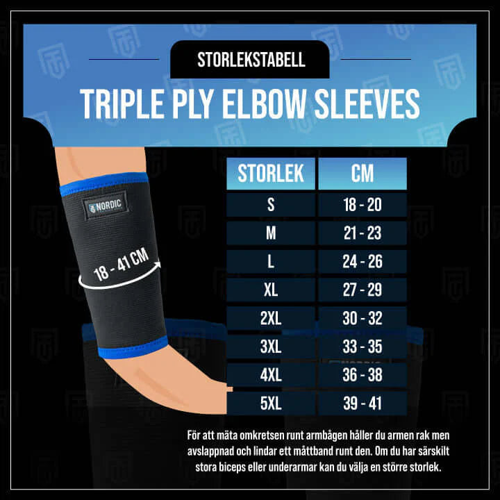 Nordic Training Gear Triple Ply Elbow Sleeves