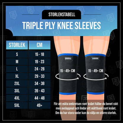 Nordic Training Gear Triple Ply Knee Sleeves