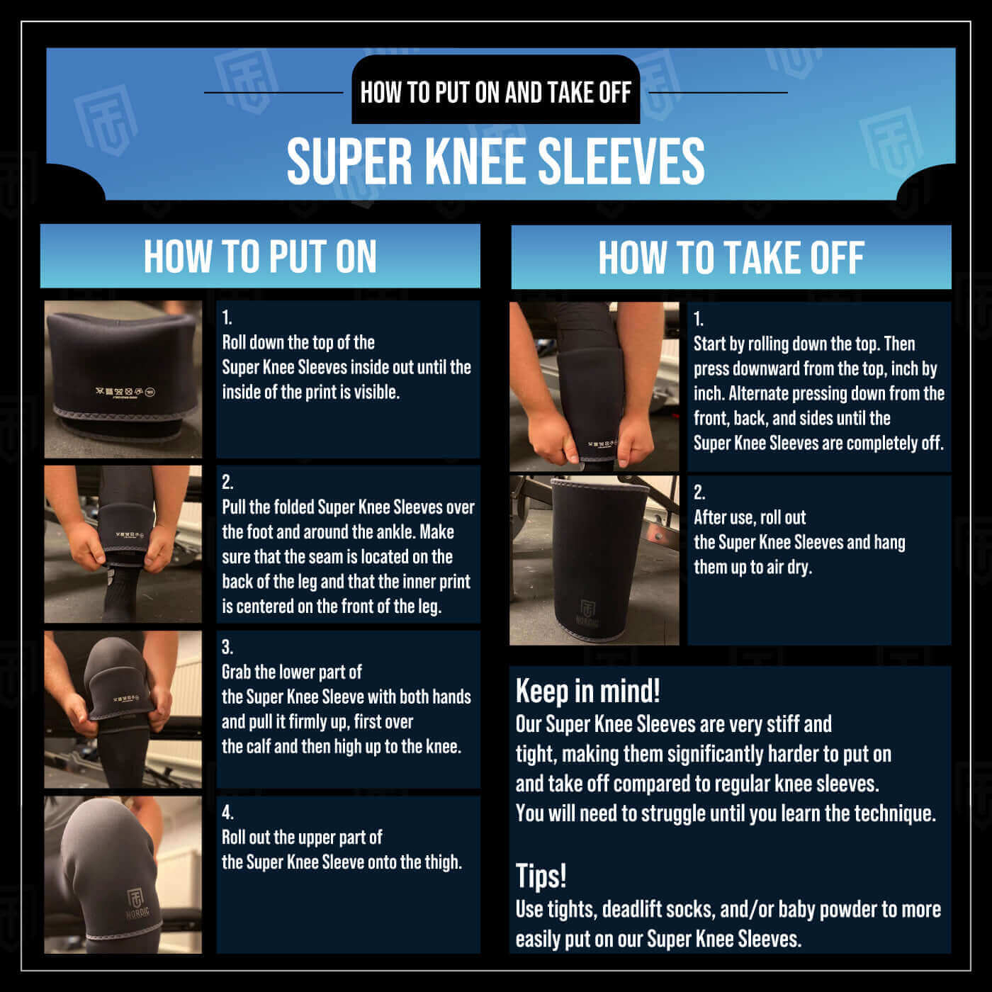 Nordic Training Gear Super Knee Sleeves