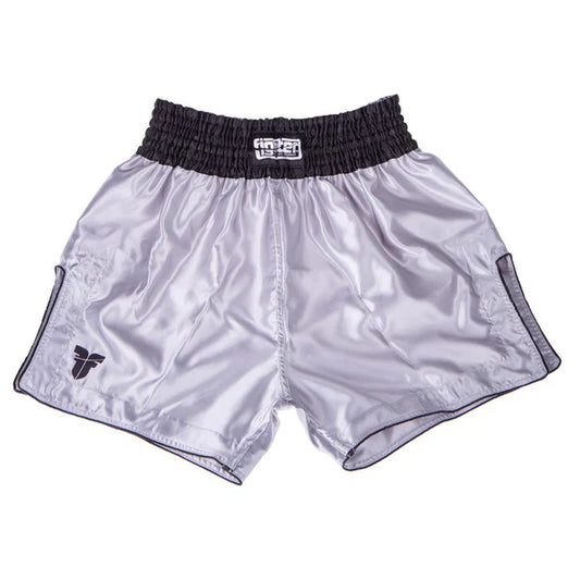 Fighter Thai-Trunks Bangkok Plain - silver/svart