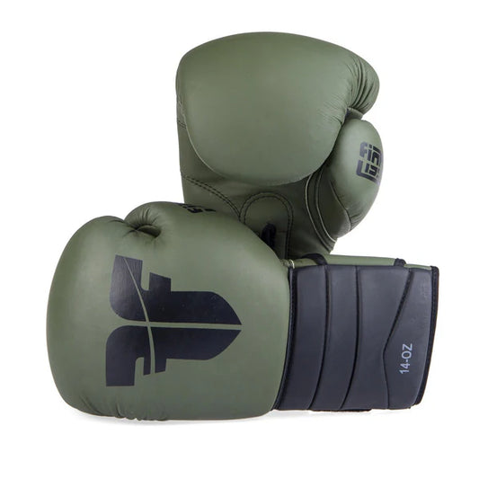 Fighter Boxningshandskar Sparring - matt khaki/svart, FBG-002KB