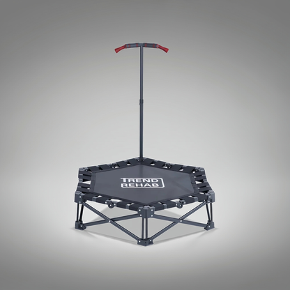 TrendRehab - Hopfällbar studsmatta 106 cm med handtag