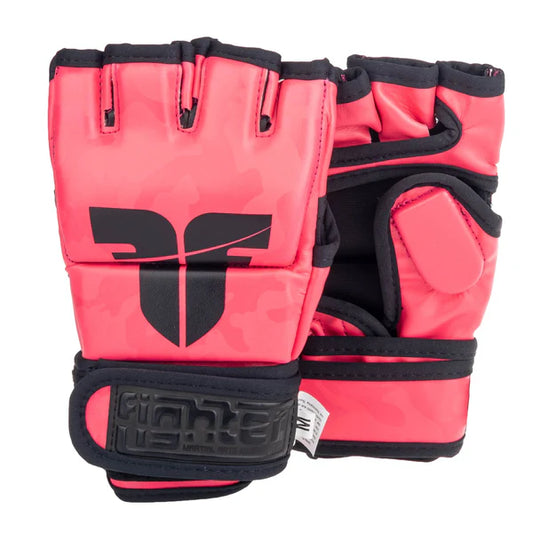Fighter MMA-handskar för tävling - rosa kamouflage, FMG-002CPK