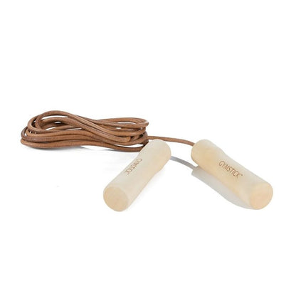 Gymstick läderhopprep - Wood