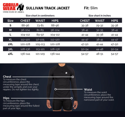 Gorilla Wear Sullivan Track Jacket, Svart